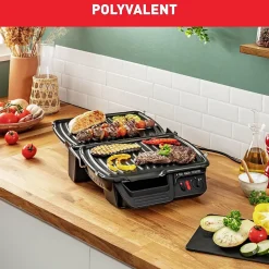 Gril Électrique 2000W Double Position Noir