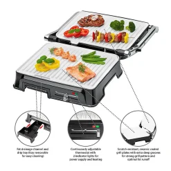 Gril multifonction plaque céramique Clatronic KG 3571