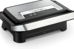 Gril Panini Noir 1000W 2-en-1 Compact