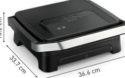 Gril Panini Noir 2000W Grande Surface