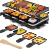 Gril Raclette LeuKoles 2 en 1 8 personnes
