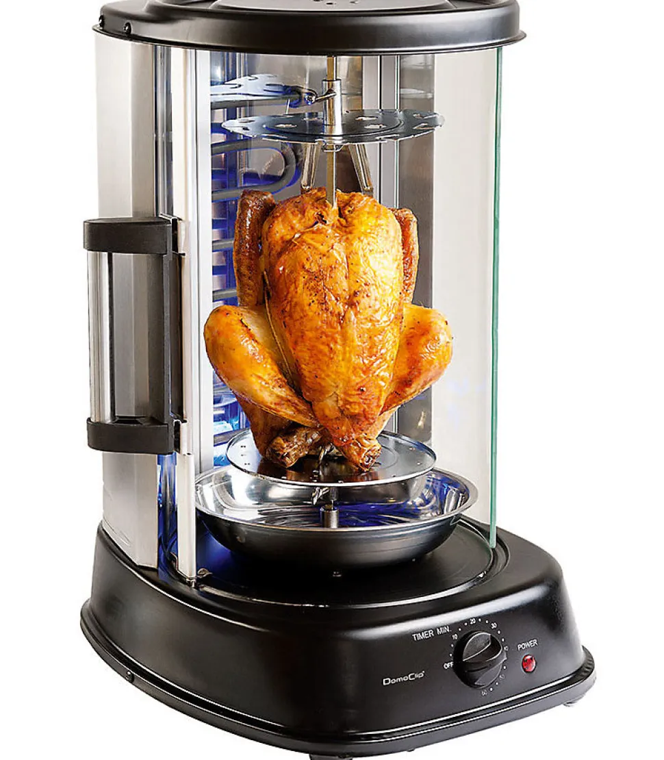 GRIL VERTICAL pour VOLAILLE VIANDE KEBAB Brochettes 1500W LIVOO