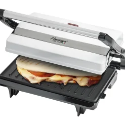 Gril viande et panini 700w blanc Bestron APM123W viva italia
