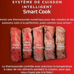 Grill & Friteuse sans huile - NINJA - MAX 6-en-1 DG551EU - 1760 W - 6 modes de cuisson - Gris