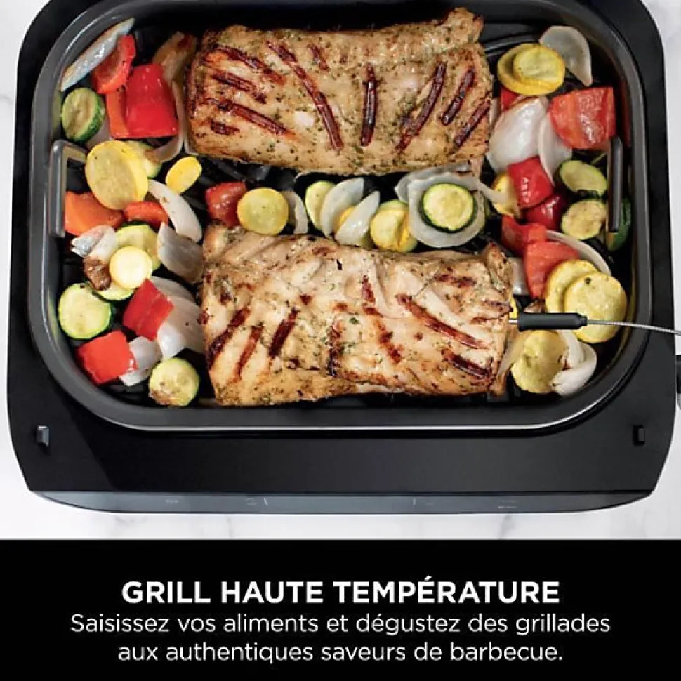 Grill & Friteuse sans huile - NINJA - MAX 6-en-1 DG551EU - 1760 W - 6 modes de cuisson - Gris