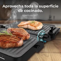 Grill Cecotec 1500W RockStone Noir