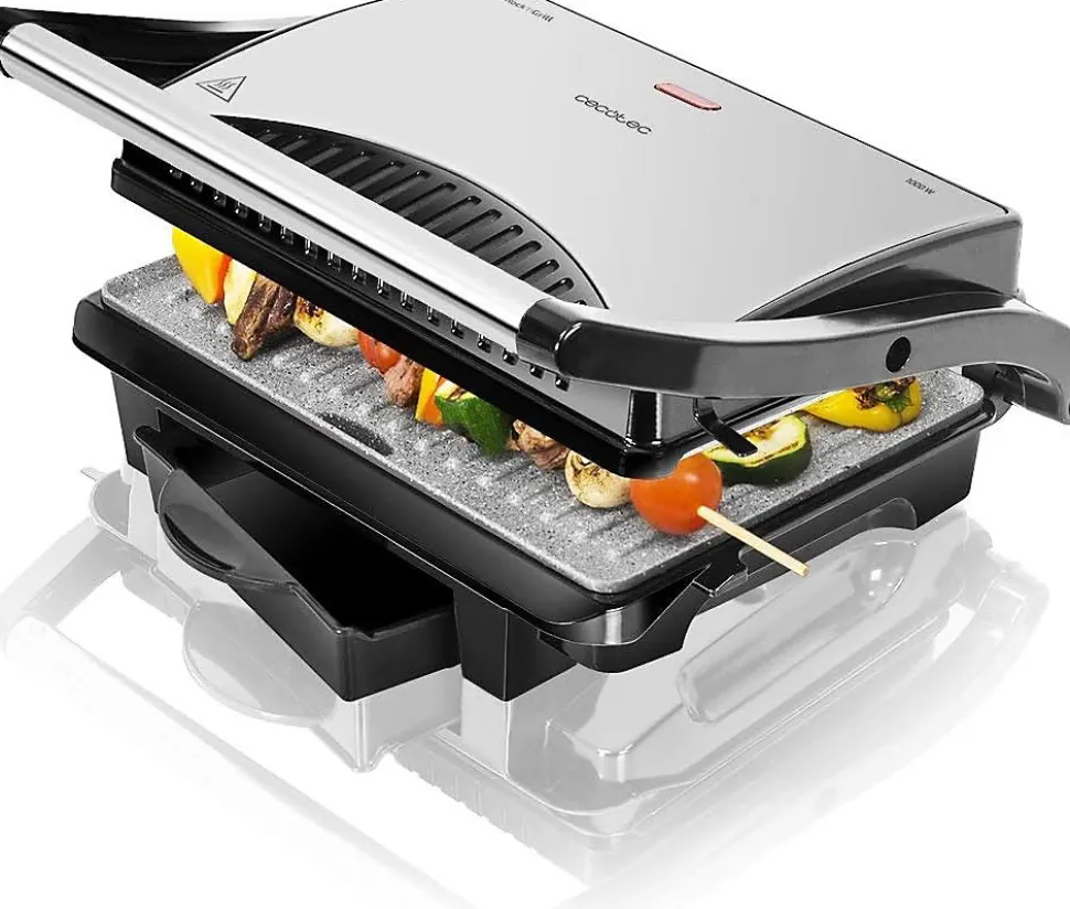 Grill Cecotec 1000W RockStone Inox