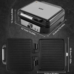 Grill 3-en-1 1800W Ouverture 180