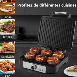 Grill 3-en-1 1800W Ouverture 180
