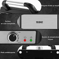 Grill 3-en-1 1800W Ouverture 180