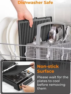 Grill 4-en-1 2200W Plaques Interchangeables