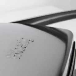 Grill électrique HKoeNIG - GR20 - Surface cuisson 29,7x23cm - Température réglable - 2000W - Inox