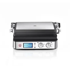 Grill multifonctions - BRAUN - Multi Pro 9 - 2000 W - 3 positions de chauffe - Noir / Acier
