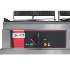 Grill Panini Double - Petit modèle - 4 plaques Rainurées - Sofraca