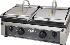 Grill Panini Double Professionnel 4 à 6 kW - AFI Collin Lucy - l56- L0.1- P37- h26-