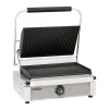 Grill Panini Tacos Rainuré professionnel - Casselin - 335 x 220 mm - 2200 Watt - Acier inoxydable