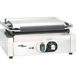 Grill rainuré pour panini 2200 W 43x30,5x20 cm