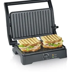 Grill SEVERIN - KG2391 - Surface de cuisson 28x17cm - Ouverture 180C - 1800W