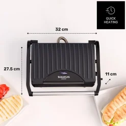 Grill TAURUS 700W Compact Antidérapant