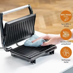 Grill Tristar 700W Plaques Fixes Inox