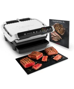 Grill viande 2000w inox/noir Tefal GC750D12 optigrill elite