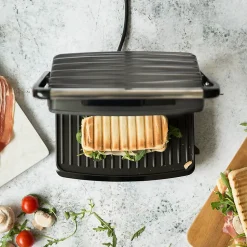 Grill viandes et panini - LIVOO DOC232G - 750w gris/noir - Surface de cuisson de 23 x 15 cm