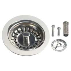 Grille d'évier anti-déchets en inox ronde Ø8 cm