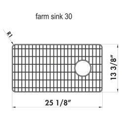 Grille en inox fond d'évier pour évier Chambord PHILIPPE II