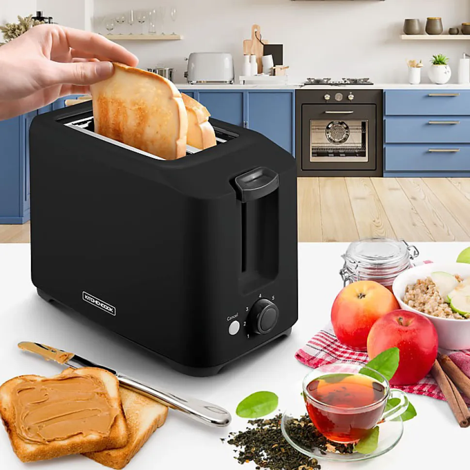 Grille Pain 2 Fentes Et Tiroir Ramasse Miettes Toasteo Kitchencook