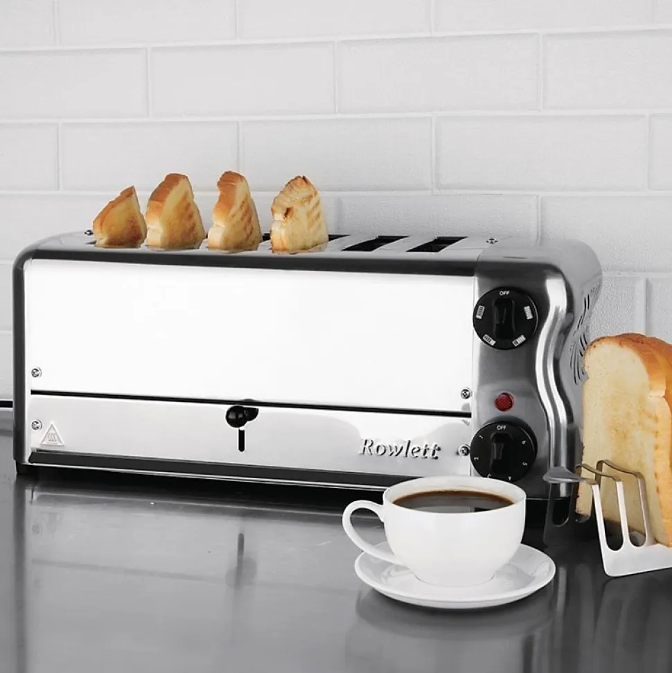 Grille Pain Professionnel - 6 Fentes Blanc - Rowlett Esprit