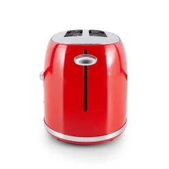Grille Pain Style Rétro Double Fentes Retro Toast Rouge Kitchencook