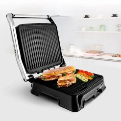 Grille Viande Avec Thermostat Réglable Xgrill Harper Gris