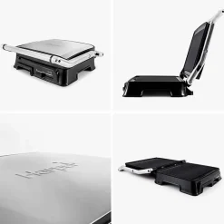 Grille Viande Avec Thermostat Réglable Xgrill Harper Gris