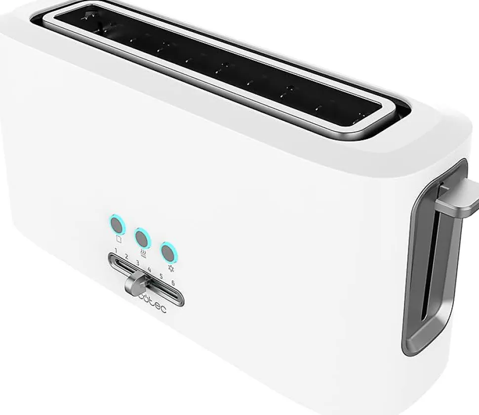 Grille-pain 1 fente longue 980W Blanc