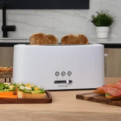 Grille-pain 1 fente longue 980W Blanc