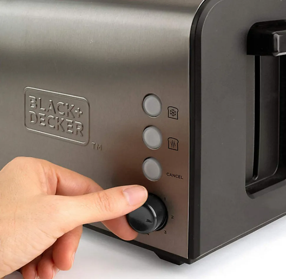 Grille-pain 1 fente 1000w inox Black+decker BXTO1000E