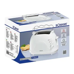 Grille-pain 2 fentes Bomann TA 246 CB Blanc