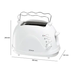 Grille-pain 2 fentes Bomann TA 246 CB Blanc