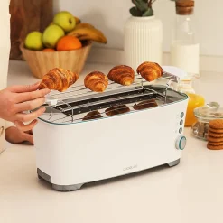 Grille-pain 2 Fentes Longues Blanc 1350W