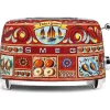 Grille-pain 2 fentes 950w multicolore Smeg TSF01DGEU années 50 dolce & gabbana