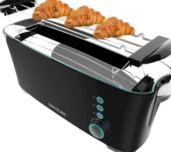 Grille-pain 2 Fentes XL 1000W Noir