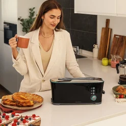 Grille-pain 2 Fentes XL 1000W Noir