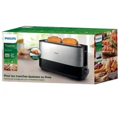 Grille-pain - PHILIPS - HD2692/90 - Collection Métal - 1 fente longue - 950W - Inox