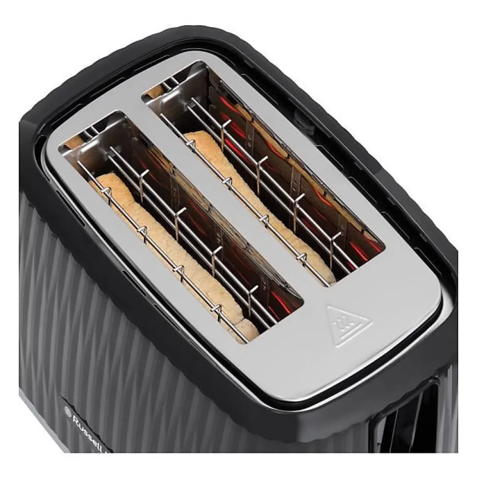 Grille-pain - RUSSELL HOBBS - EDEN - 800 W - 2 fentes - Noir