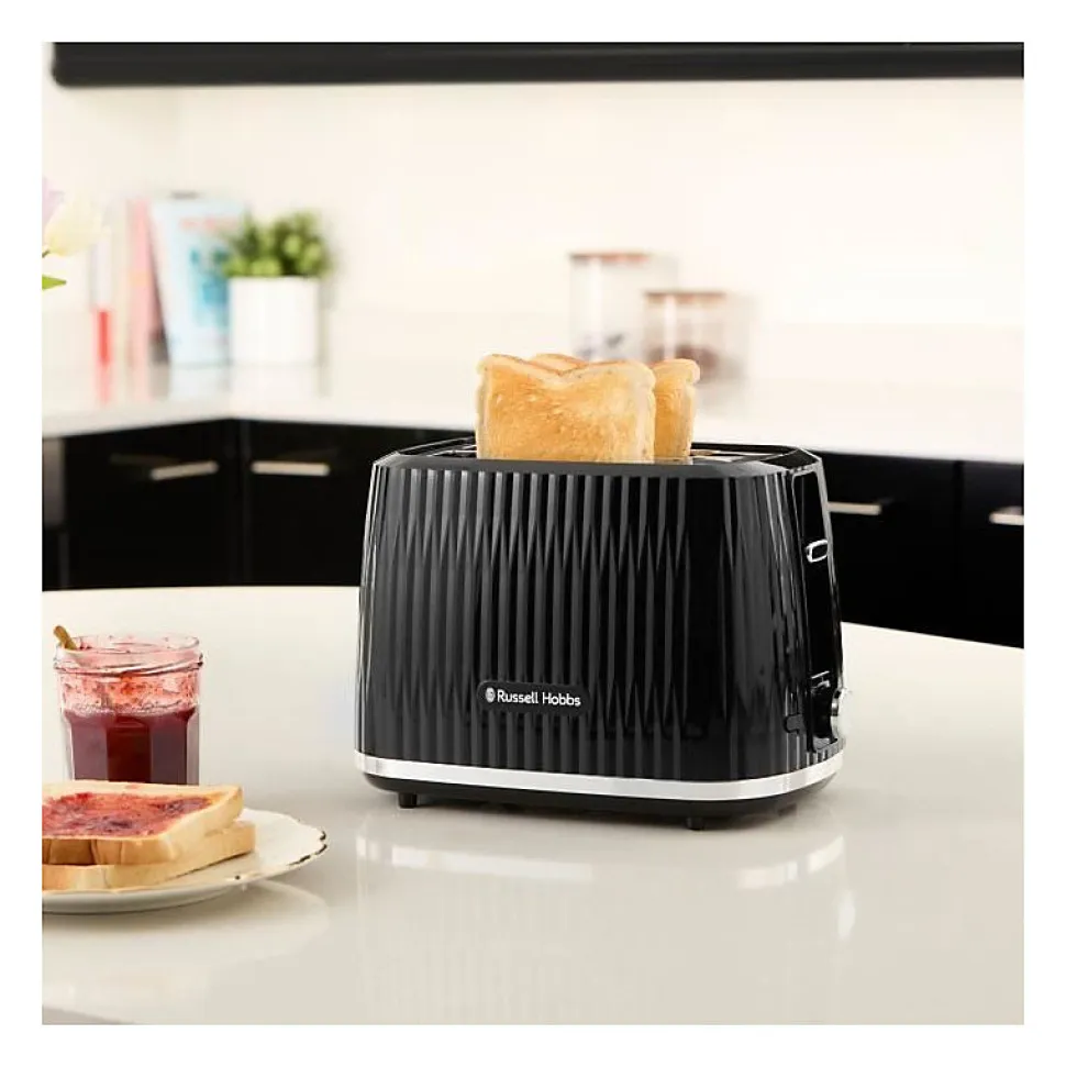 Grille-pain - RUSSELL HOBBS - EDEN - 800 W - 2 fentes - Noir