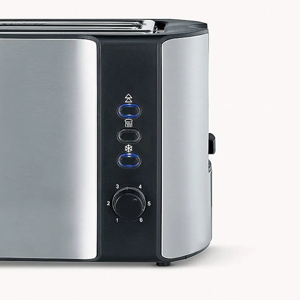 Grille-pain - SEVERIN - 2590 - 2 fentes - 1400W - inox brossé/noir