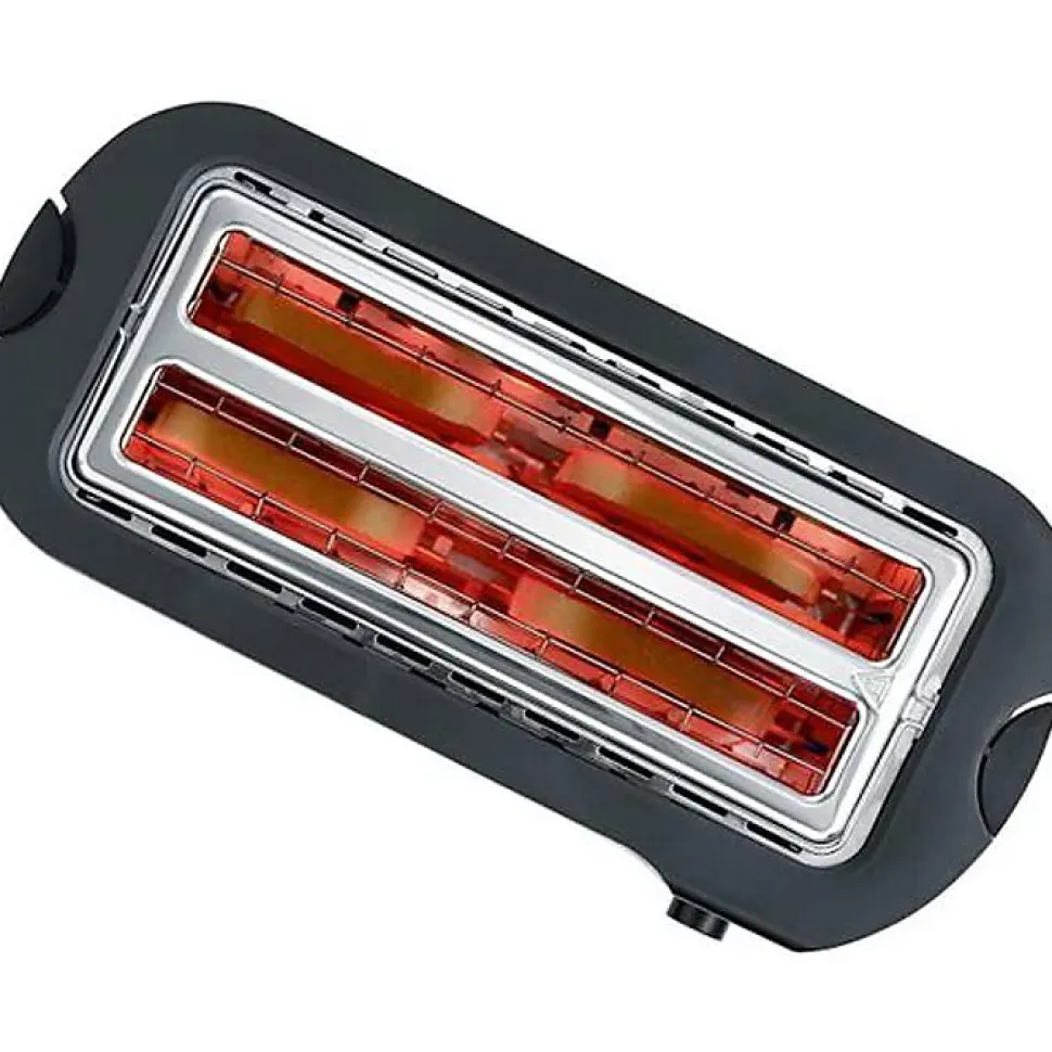 Grille-pain - SEVERIN - 2590 - 2 fentes - 1400W - inox brossé/noir