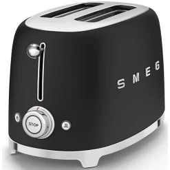 Grille-pain - SMEG - TSF01BLMEU - Noir Mat - 950 Watts - 2 Tranches