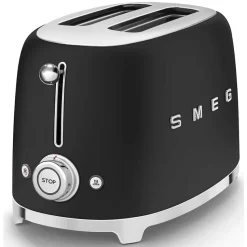 Grille-pain - SMEG - TSF01BLMEU - Noir Mat - 950 Watts - 2 Tranches