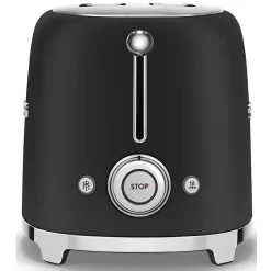 Grille-pain - SMEG - TSF01BLMEU - Noir Mat - 950 Watts - 2 Tranches